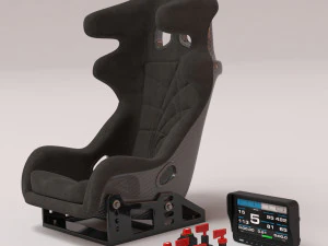 Drift Car Interior kit 2 printable 3D Print Model