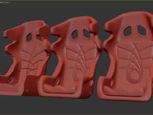 Drift Car Interior kit 2 printable Model do druku 3D