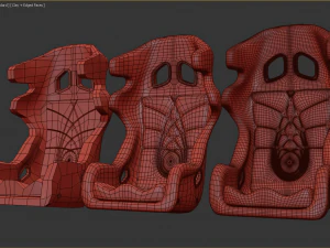 Drift Car Interior kit 2 printable 3D Print Model