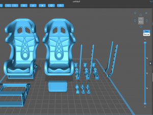 Drift Car Interior kit 2 printable Model do druku 3D