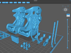 Drift Car Interior kit 2 printable 3D Print Model