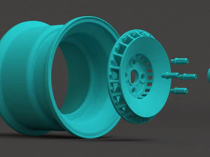 Hydron Superdisc Plus Wheels printable 3D Print Model