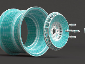 Hydron Superdisc Plus Wheels printable 3D Принт Модель