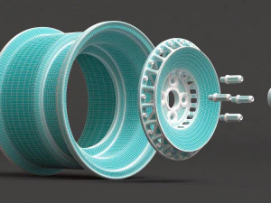 Hydron Superdisc Plus Wheels printable 3D Print Model
