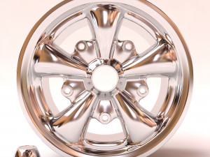 VW Empi 5 Spoke Wheels printable 3D 打印模型