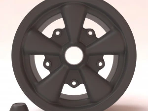 VW Empi 5 Spoke Wheels printable 3D Print Model