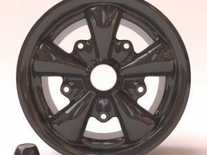 VW Empi 5 Spoke Wheels printable 3D प्रिंट मॉडल