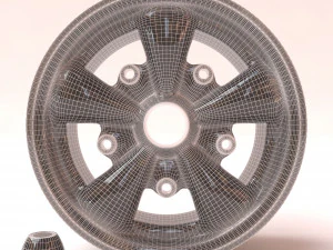 VW Empi 5 Spoke Wheels printable 3D Print Model
