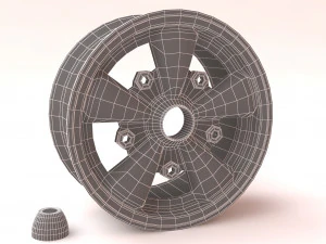 VW Empi 5 Spoke Wheels printable 3D Print Model