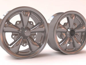 VW Empi 5 Spoke Wheels printable 3D प्रिंट मॉडल