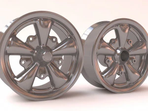 VW Empi 5 Spoke Wheels printable 3D Print Model