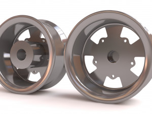 VW Empi 5 Spoke Wheels printable 3D प्रिंट मॉडल