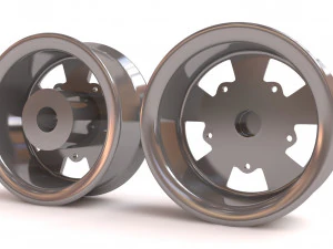 VW Empi 5 Spoke Wheels printable 3D Print Model