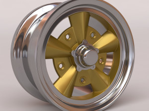 Enkei 5-Spoke Mag printable rim 3D printmodel