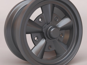 Enkei 5-Spoke Mag printable rim 3D printmodel