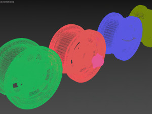 Enkei 5-Spoke Mag printable rim 3D printmodel