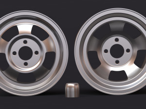 Wolfrace Slot Mag front-rear rims printable 3D Принт Модель