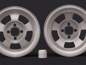 Wolfrace Slot Mag front-rear rims printable 3D Print Model