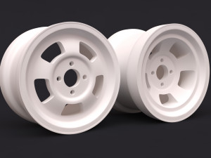 Wolfrace Slot Mag front-rear rims printable 3D Принт Модель