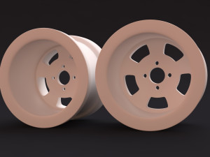 Wolfrace Slot Mag front-rear rims printable 3D Принт Модель