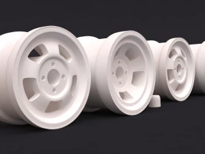 Wolfrace Slot Mag front-rear rims printable 3D Print Model