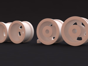 Wolfrace Slot Mag front-rear rims printable 3D Принт Модель