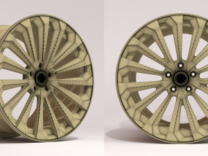 Audi E-Tron GT Rim printable 3D Print Model