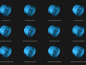 Carline CM6 printable rim 3D Print Model