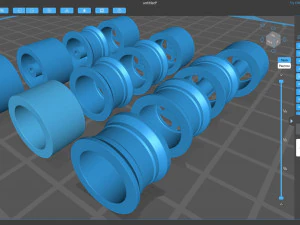 Carline CM6 printable rim 3D Print Model