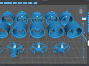 Work T5R 2P Wheel printable 3D Print Model