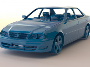 Toyota Chaser JZX100 scale print kit 3Dプリントモデル