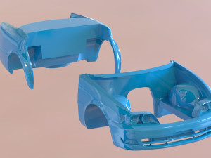 Toyota Chaser JZX100 scale print kit 3Dプリントモデル