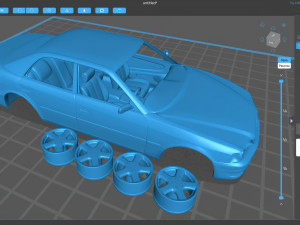 Toyota Chaser JZX100 scale print kit 3Dプリントモデル