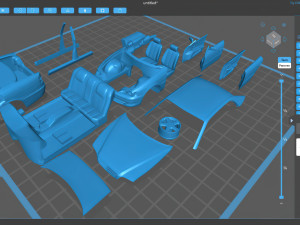Toyota Chaser JZX100 scale print kit 3Dプリントモデル