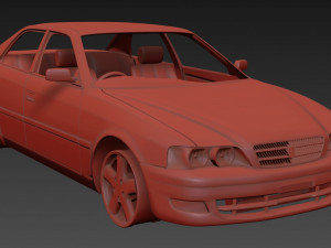 Toyota Chaser JZX100 scale print kit 3Dプリントモデル