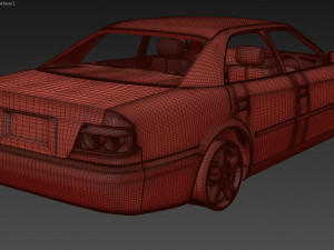 Toyota Chaser JZX100 scale print kit 3Dプリントモデル