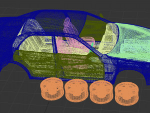 Toyota Chaser JZX100 scale print kit 3Dプリントモデル