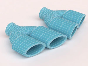 Muffler Pack 01 printable 3D Print Model