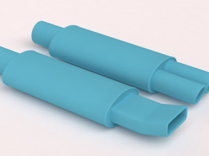 Muffler Pack 01 printable 3D Baskı Modeli