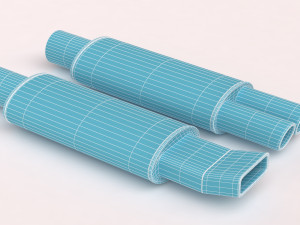 Muffler Pack 01 printable 3D Baskı Modeli