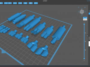Muffler Pack 01 printable 3D Print Model