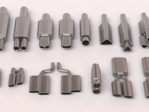 Muffler Pack 02 printable Modelo de impresión 3D