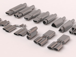 Muffler Pack 02 printable 3Dプリントモデル