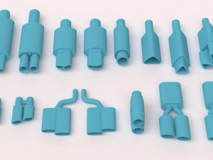 Muffler Pack 02 printable 3Dプリントモデル