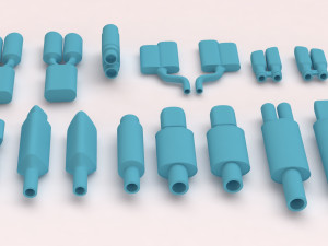 Muffler Pack 02 printable 3Dプリントモデル