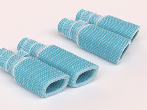 Muffler Pack 02 printable 3Dプリントモデル