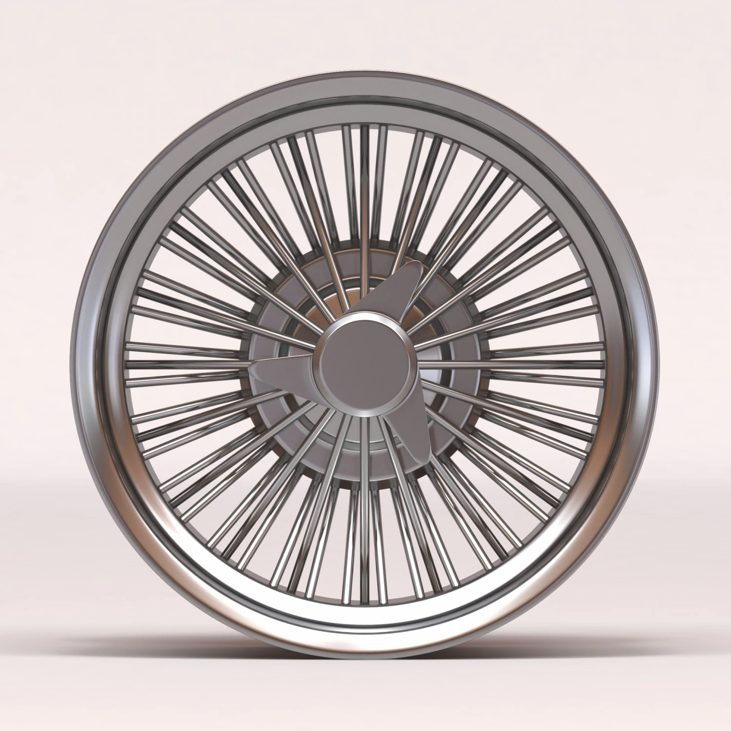 Classic Spoked Rim Printable 3D Print Model .c4d .max .obj .3ds .fbx .stl .blend