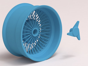 Classic Spoked Rim Printable Modello di stampa 3D