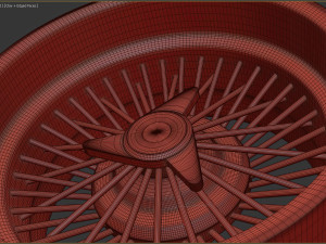 Classic Spoked Rim Printable Modello di stampa 3D