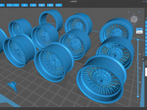 Classic Spoked Rim Printable Modello di stampa 3D